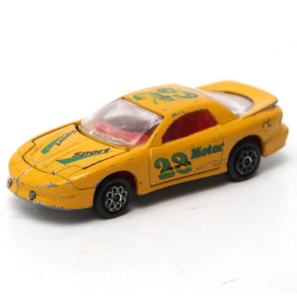 Vintage Majorette #212 Pontiac Firebird Car Yellow Die Cast 1:63 Toy Racing - Picture 6 of 6